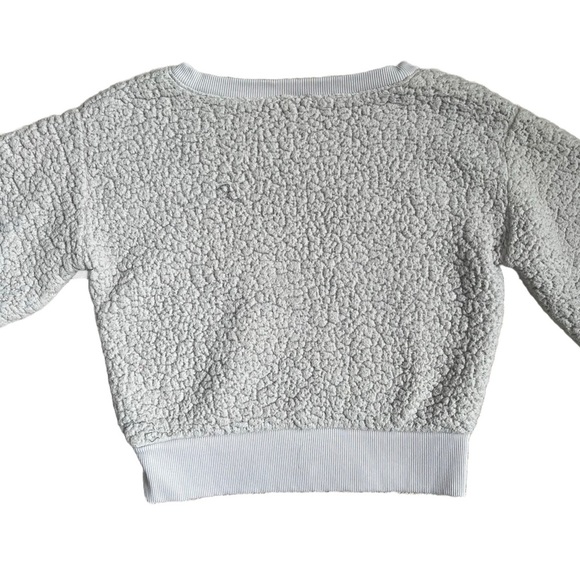 EXPRESS LIGHT PURPLE SHERPA CROPPED CREWNECK SWEATSHIRT SIZE XS - Picture 3 of 6